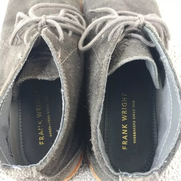 Frank Wright Baxter Mens 9 Ankle Boots Chukka Suede Leather Brown Lace Up - Picture 8 of 9